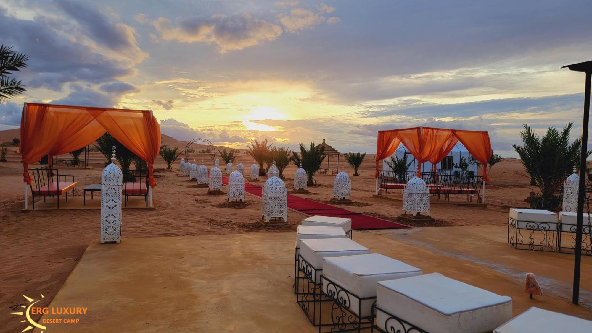 Erg Luxury Desert Camp Hotel Merzouga Exterior foto